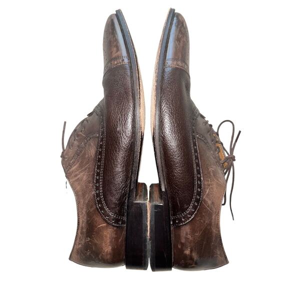 Mens Florsheim Imperial Cap-Toe Brogue Oxfords Bio Comfort Brown Leather Sz 9.5D - Picture 3 of 14